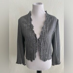 Y & Kei Cardigan Womens XL/EU 46 Buddhist Inspired Wool Blend Single Button $584